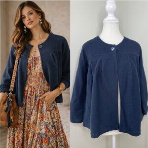 Anthropologie Saturday Sunday Ribbed Single Button Cardigan XS